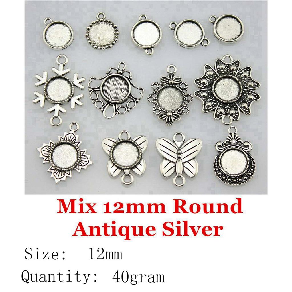 Father's Day Jewelry Findings & Components Mix Glass Cabochon Base Setting Tray Accessories Parts Biz Accessories Man