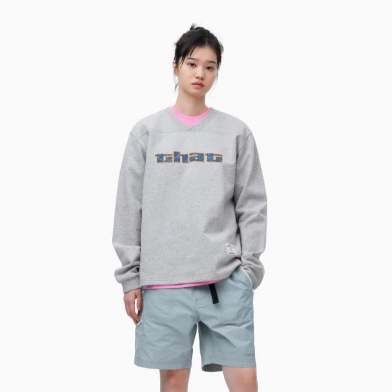 Thisisneverthat Panel Sports Crewneck Heather Grey