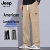 JEEP SPIRIT Men's Multi-Pocket Loose Straight Cargo Pants
