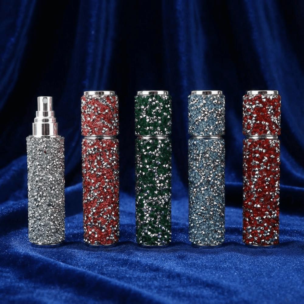 Portable Empty Atomizer Rhinestones Cosmetic Container Practical 10ml Perfume Bottle  Travel