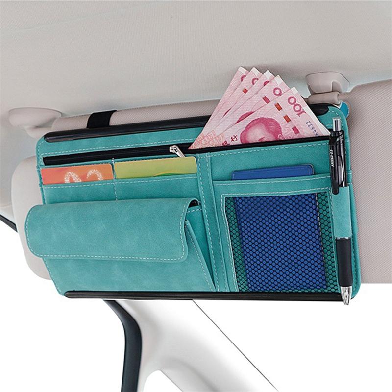 Vehicle Mounted Glasses Holder Car Glasses for Case ABS Storage Tissue Change Keys Receipts Directly Clamp