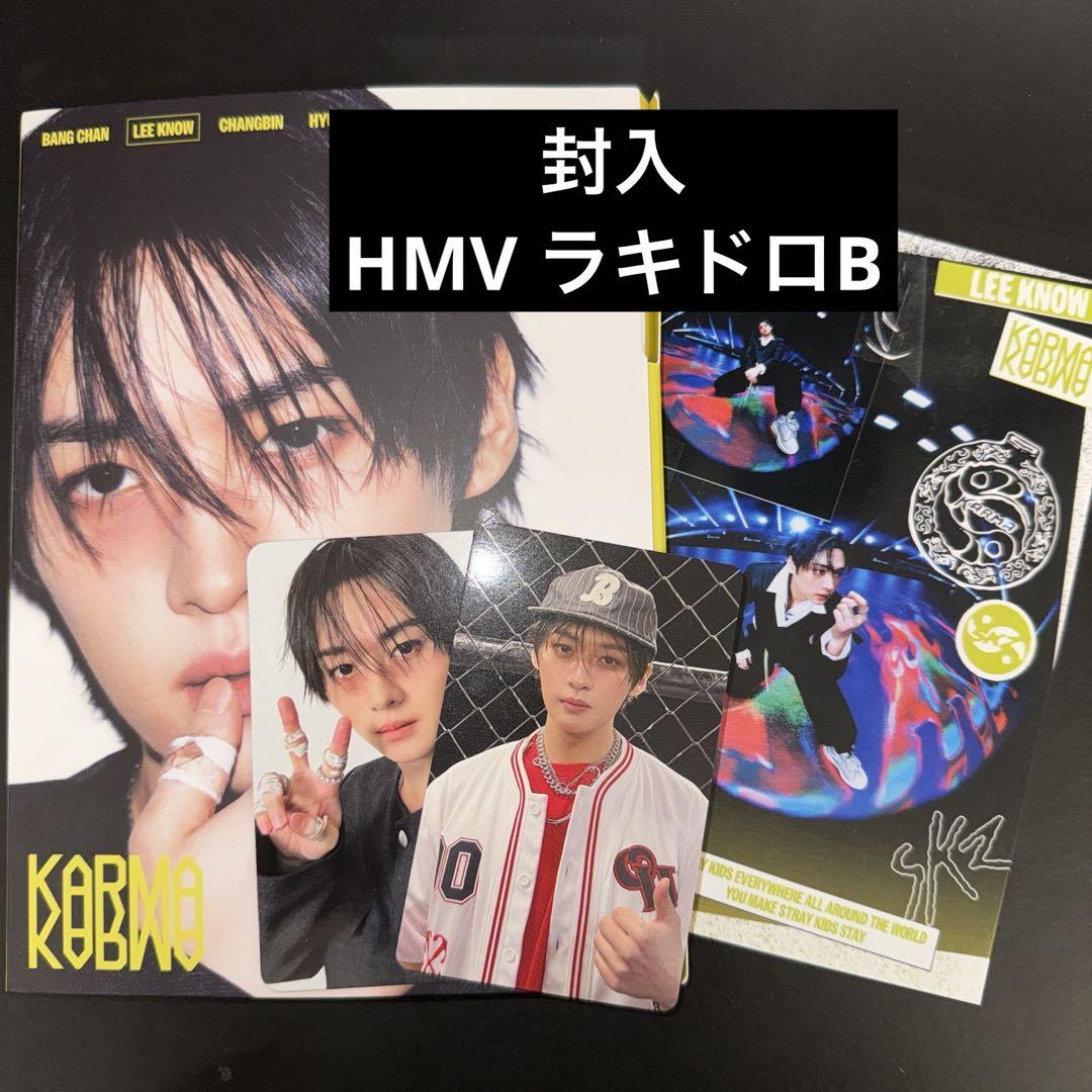 

[USED] Stray Kids Reno trading card KARMA accordion HMV Lakidro included