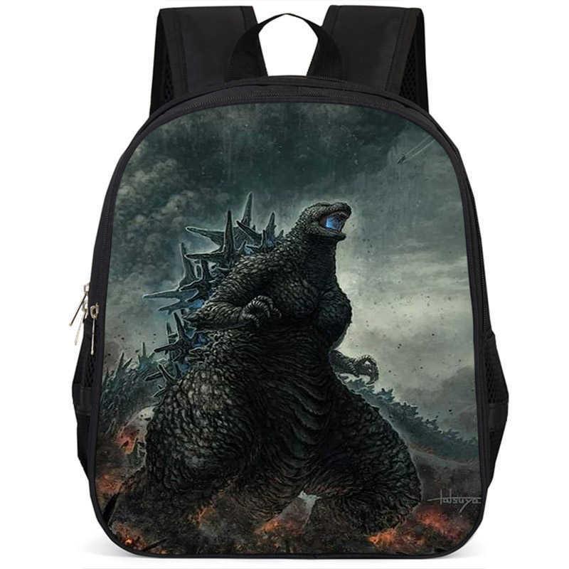 Stilingas Godzilla 15 colių didelės talpos lengvas mokyklos kuprinė vaikams