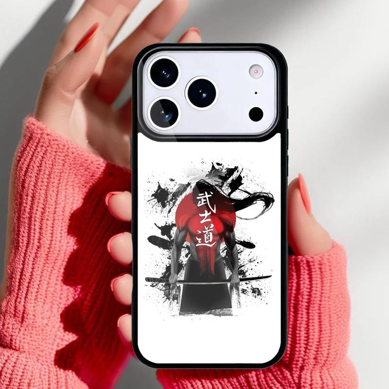 Bushido Samurai Phone Case for iPhone 17 16 15 14 13 Pro Max Back Cover for 12 11 Pro Coque
