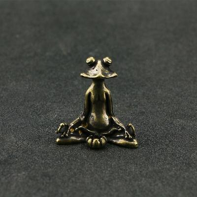 Neue Retro Kupferwaren Weihrauch Buchse Zen Frosch Ornamente Feste Reine Kupfer Frosch Tee Haustier Weihrauch Halter Ornamente