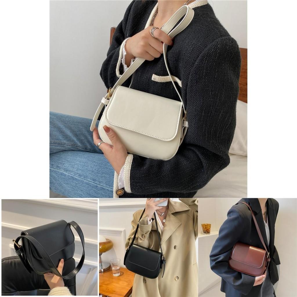 Chic Vintage Small Square Pu Shoulder Bag For Women Trendy 2021 Fashion Retro Purse
