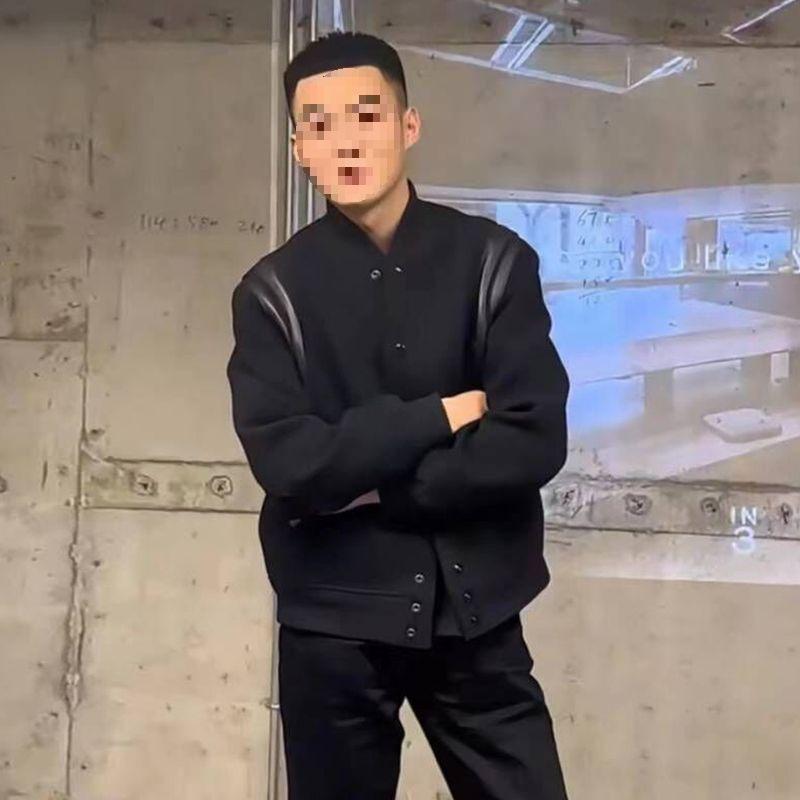 Men's Trendy Korean-Style Lapel Jacket: Soft PU & Corduroy, Autumn/Winter, Versatile Outerwear