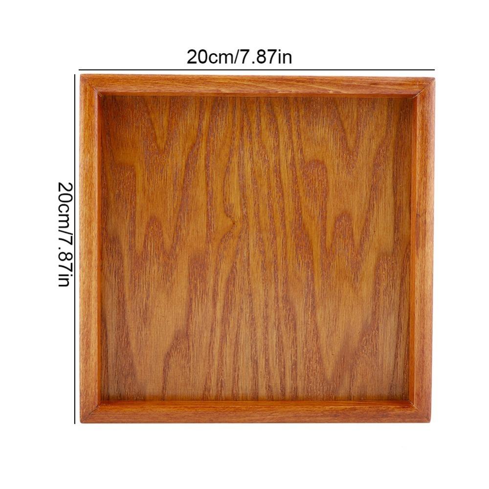 Solid Wood Serving Tray Smooth Food Tray Portable Appetizer Tray Cafe Restaurant