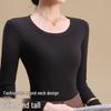 OEDIPHINE Women's Round Neck Long Sleeve Thermal Base Layer