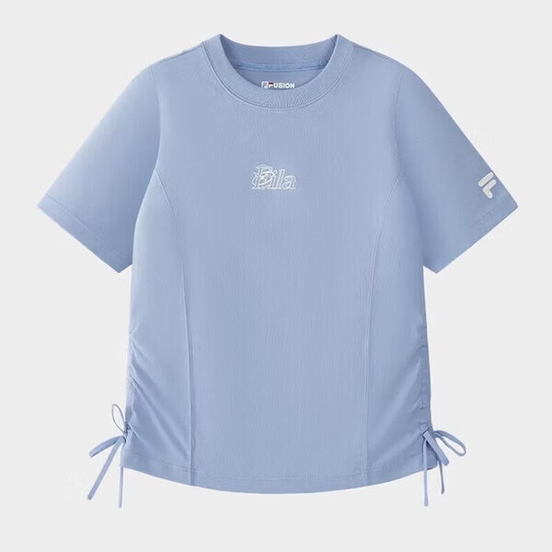 FILA FUSION Women s Slim Fit Knitted Short Sleeve T-Shirt M