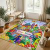 Fantasy Castle Theme Soft Crystal Velvet Rug Custom Name & Text Print Non Slip Floor Rug for Bedroom Living Room