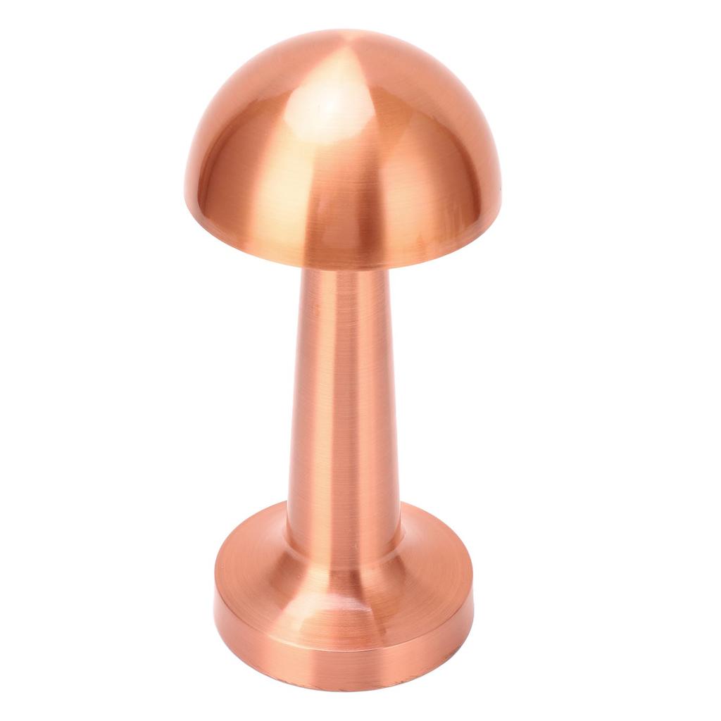 Cordless Mushroom Table Lamp USB Rechargeable 3 Colors Adjustable Dimmable Metal Cute Bedside Lamp