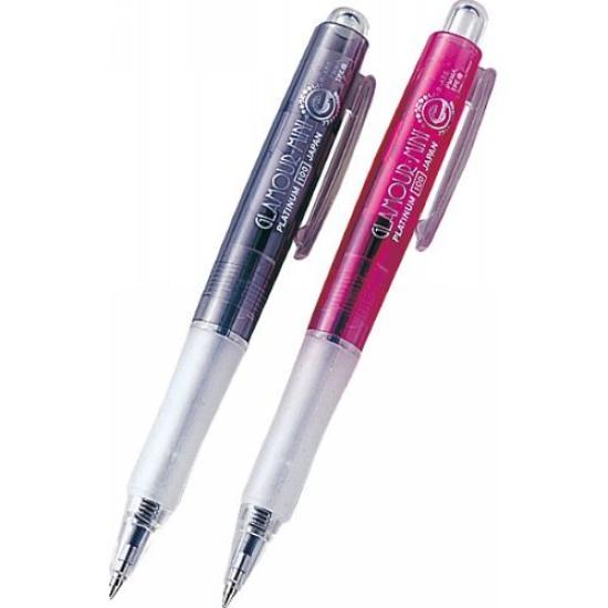 

Шариковая ручка Platinum Fountain Pen Glamour Mini, прозрачная, черная