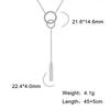 Geometric Round Heart Choker Necklace for Women Stainless Steel Minimalist Simple Clavicle Neck Chain Jewelry