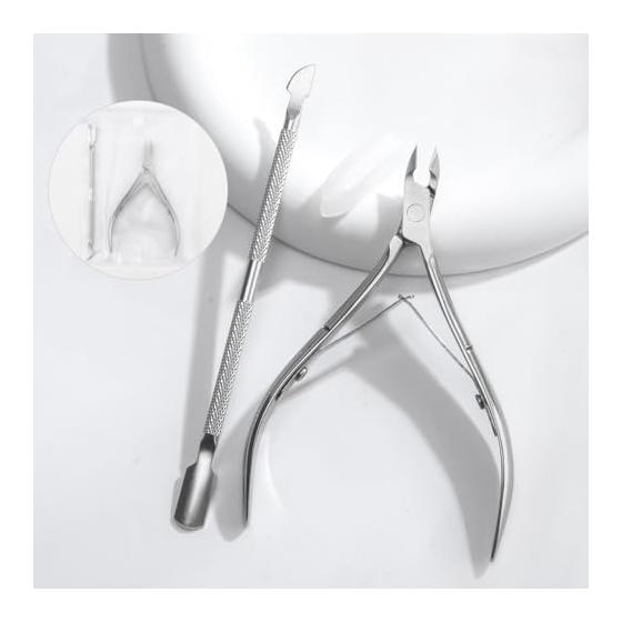 Cuticle Nipper Nail Nipper Cuticle Care with Cuticle Pusher Manicure Pedicure & Cuticle Tools Cuticle Treatment