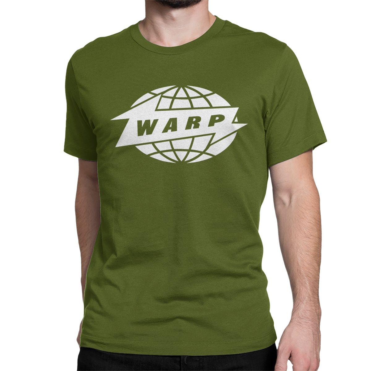 

Men Women s Warp Records Streetwear Punk Logo T Shirt Aphex Twin Cotton Clothing Casual Short Sleeve Tees Graphic T-Shirt 4XL