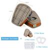 6001 Filter Cartridges For Respirator, Chemical Paint Organic Vapor Cartridges Filters Compatible With 6200, 6800, 7502, 7503 Respirator