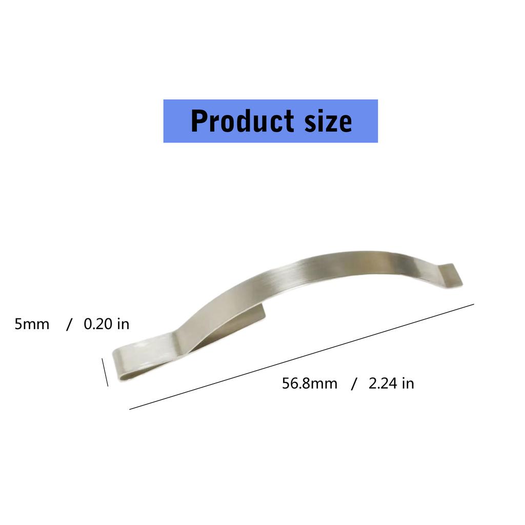 100pcs Window Screen Tension Clips Steel Flat Spring Corner Clips Window Screen Spring Clips Set for Aluminum Channels