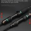2 Sections Spinning Fishing Rod 1.68/1.5/1.8m Ceramic Guides Carbon Casting Fishing Rod UL Power Carbon Fiber Fishing Pole