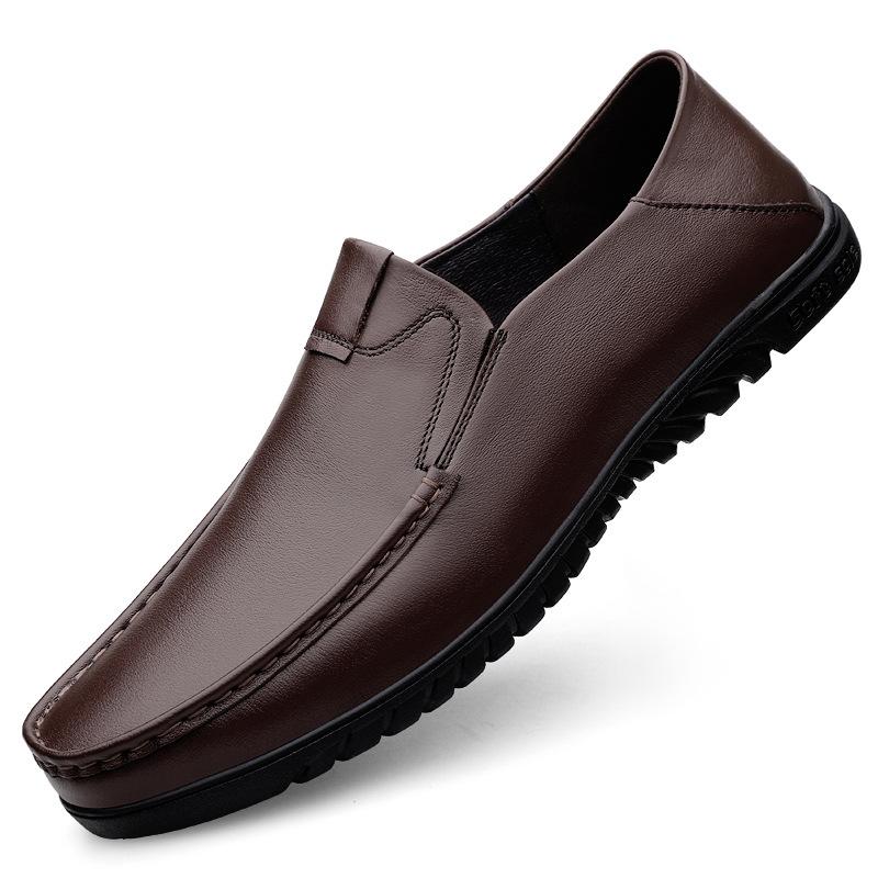 Men s Summer Casual & Formal Leather Loafers - Lightweight Driving Shoes 37