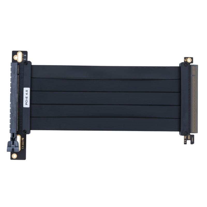 PCIe4.0 16X Risers Cable 20cm Length Enhanceds Signal Integrity ABS Construction Servers Hardware Compatible