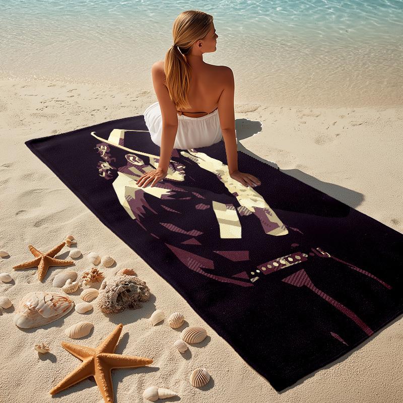 Michael Jackson Stylish Digital Printing Beach Towel Quickdrying Absorbent Blanket For Beach Pool Gym Travel