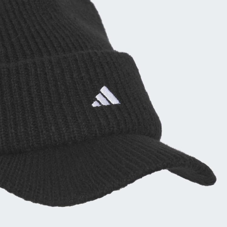 Adidas Golf Graphic Brim Knit Black COLD.RDY Beanie, Men's,