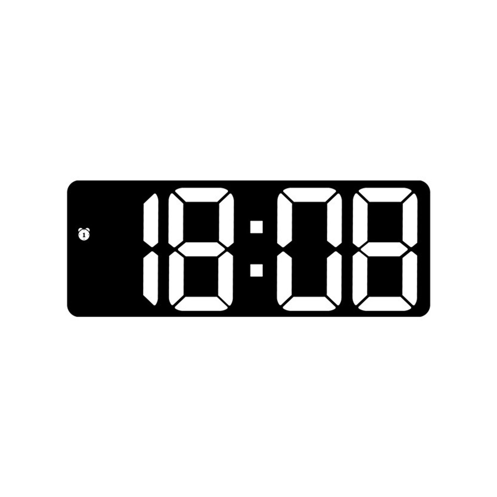 

Большой светодиодный дисплей цифровой будильник с датой и температурой дисплей прикроватные часы для спальни офиса DC5V работает 3