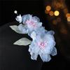 Flower Hair Clips Forks Chinese Hanfu Hair Accessories for Women Hairpin Fork Handmade Vintage Wedding Hair Jewelry Retro Crowns for Girl and Women