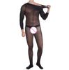 Sexy Women 10D Thin Open Crotch Bodysuit Bandage Sexy Tight Body Stockings Elastic Bodyhouse Sheer See Through Maid Leotard