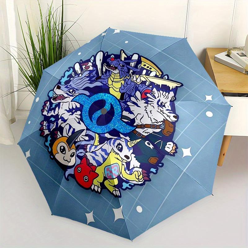 

1pc Fantasy Creature Collage Umbrella with Plastic Handle,Suitable for All Seasons Home Travel Outdoor UmbrellaM1121