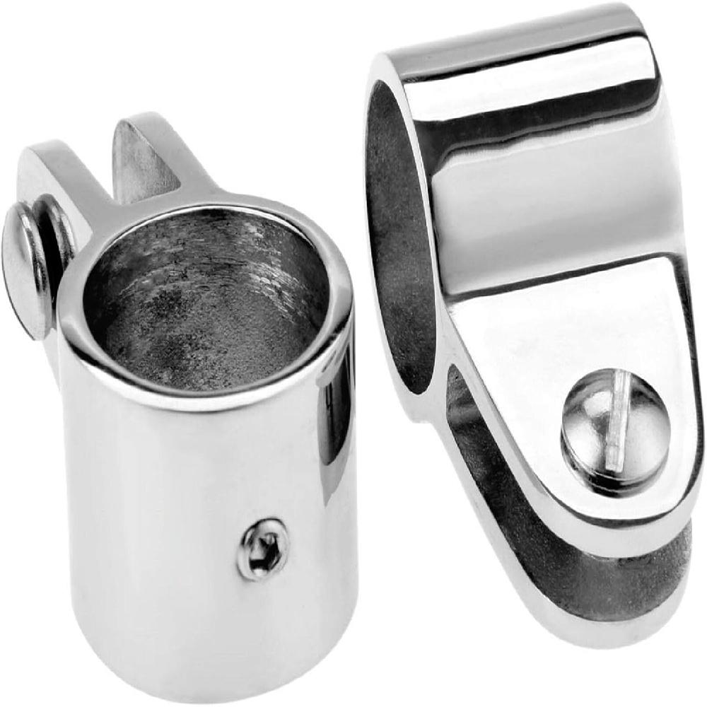 Pair of O.D. 19/20/22/25/30/32/38mm Boat Awning Umbrella Accessories Yacht Hardware 316 Stainless Steel Fixed Bracket Clamps