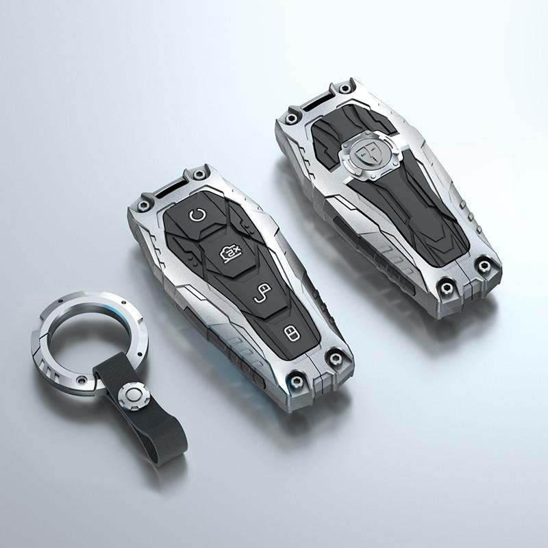 Galvanized Alloy Silicone Car Smart Remote Key Case Cover For BYD Song Pro Tang Dmi QIn PLUS MAX Yuan EV Dolphin Seagull
