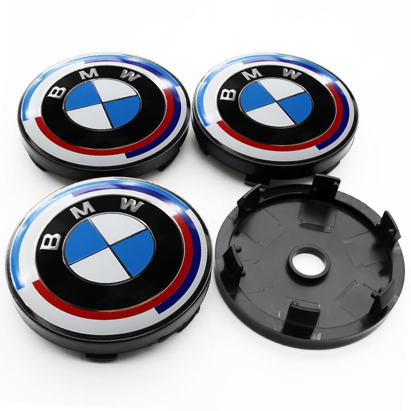4Pc 56mm+60mm Car Logo Wheel Center Cap Emblem For BMW M Performance E46 E90 E60 F10 E39 F30 E36 F20 E87 E90 E70 Hub Cover Badge