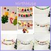 Vibrant Christmas Decorative Garland Banners For Festive Wall Backdrops And Celebrations