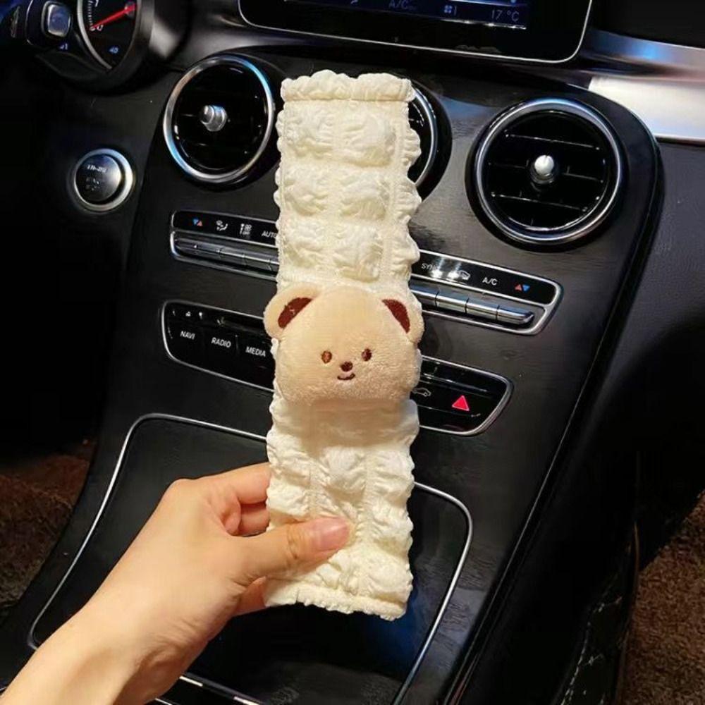 Cartoon Protector Strap Plush Belt Pad New Car Seat Belt Cover