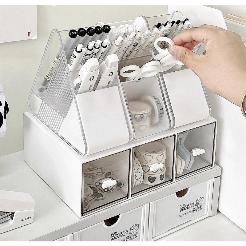 Kreative Desktop-Organizer Stift Halter Schreibtisch Lagerung Box Tisch Organizador Schule Büro Schreibwaren
