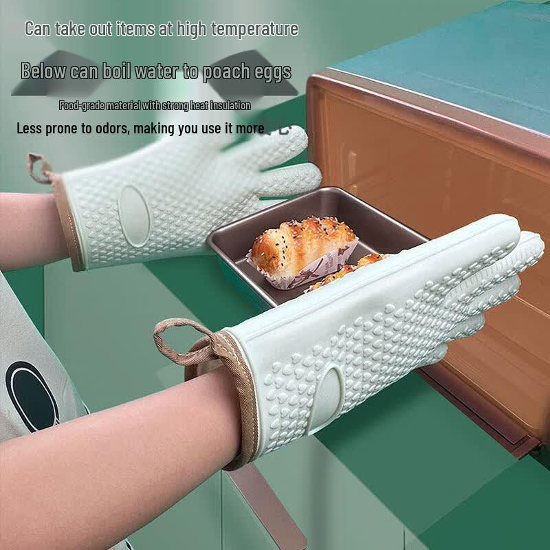 ZISIZ Silicone Heat Resistant Oven Mitt