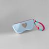 New Heart-Shaped Silicone Eyeglass Storage Bag Fashionable Travel Portable Sunglasses Protective Coverstorage Bag Silicone Bag
