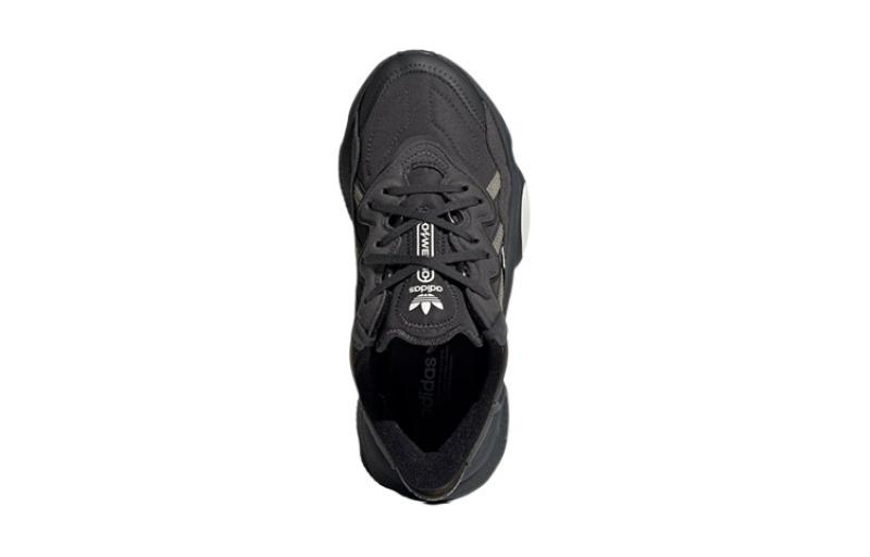 adidas Originals Ozweego Abrasion Resistant Low Top Sports Casual Shoes Black Gray Teenagers H03126