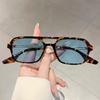 Double-bridge Frame Double-bridge Sunglasses for Women Outdoor UV400 Protection Sun Glasses Men's Retro Square Driving Goggles
