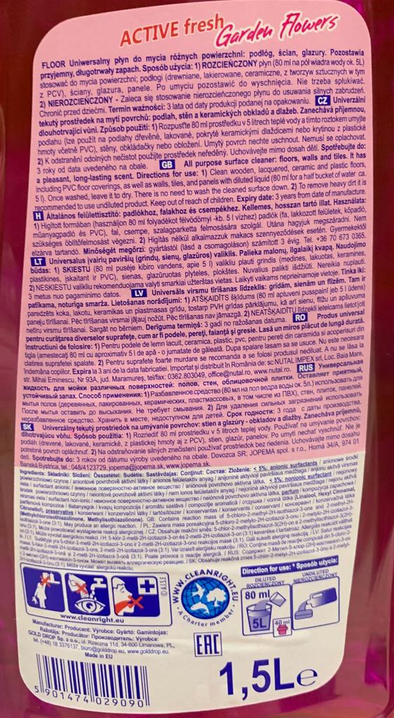 Universal Floral Floor Cleaner 1.5l