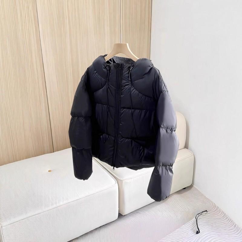Womens Thick Warm Hooded Cotton Puffer Coat Loose Fit Plus Size Outerwear Fall Winter 2025