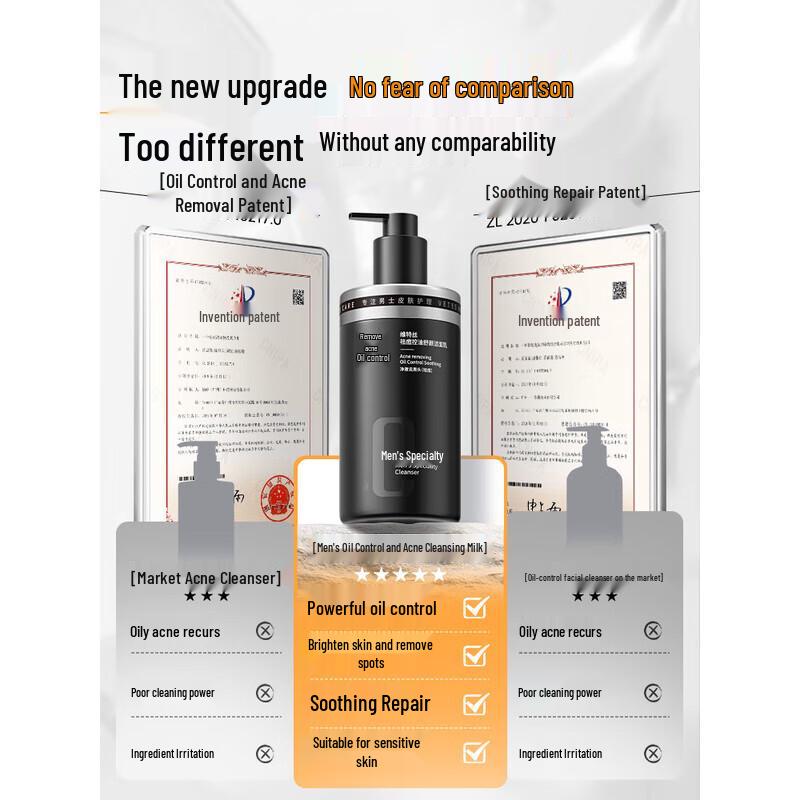 Vithair Men's Acne & Oil Control Facial Cleanser