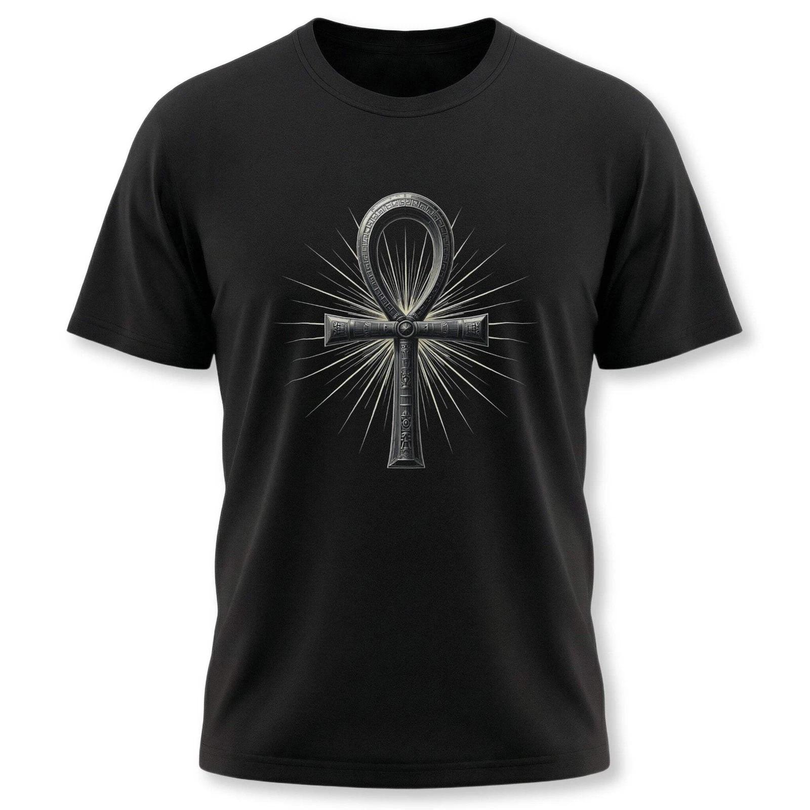Ankh Symbol T-Shirt | Ancient Egyptian Cross Graphic Print Unisex Tee Shirt M