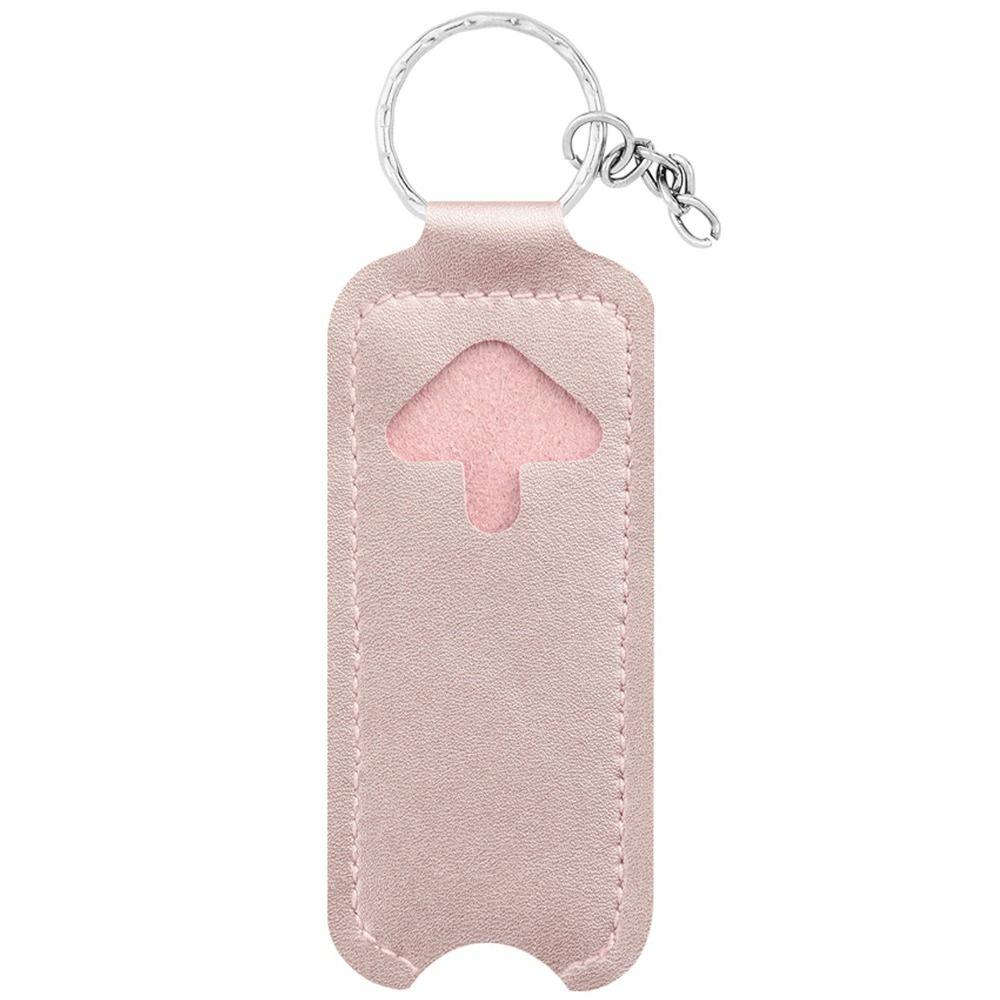 

Portable Lip Gloss Bag Keychain Makeup Lipstick Holder Bag Case For Travel Lip Balm Holder Women pink-02