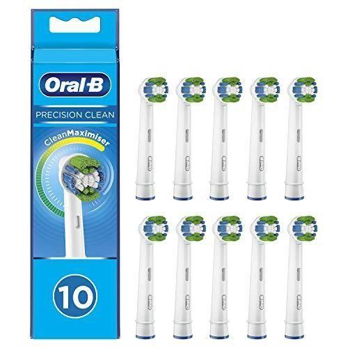 Brossettes de rechange oral-b precision clean - pack de 10 - technologie cleanmaximiser