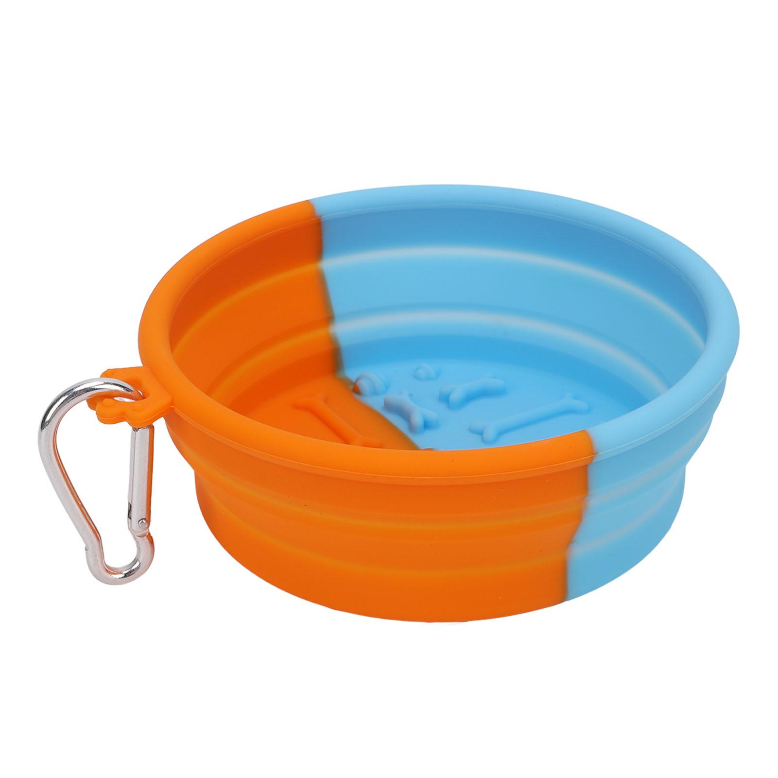 

2 шт. Складная миска для собаки, гибкий силикон, сильная присоска, портативные складные дорожные миски для домашних животных с