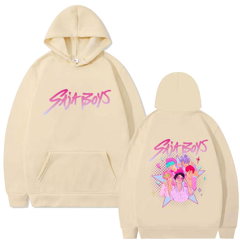 Film KPop Lovci démonů Saja Boys Grafická mikina s kapucí Pánská Dámská Korejský módní trend Streetwear Pánské Vintage pulovry s kapucí
