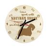 Sealyham Terrier, Welsh Border Terrier, Cowley Terrier - Clock with Dog, Wooden Clock with Engraving, Personalised Clock by